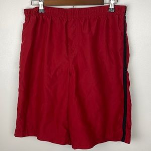 Men’s Rock Fashion Swim Shorts Color Red Size XL